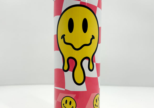 Checkered Smile Tumbler