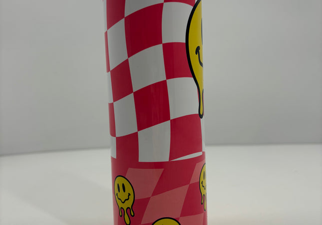 Checkered Smile Tumbler