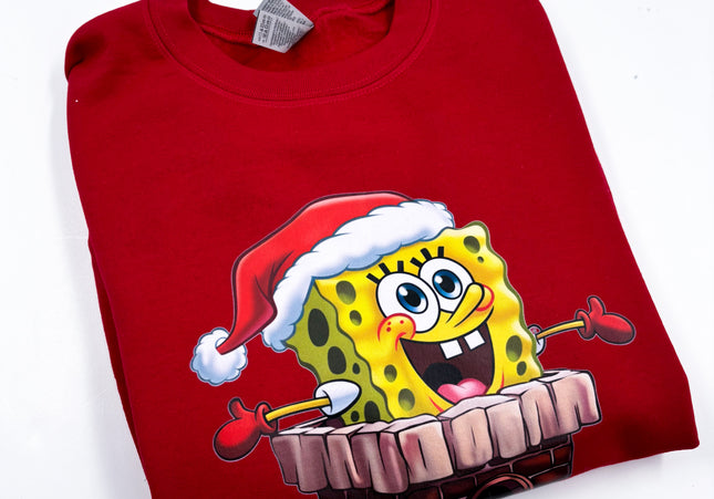 Santa Spongebob Crewneck