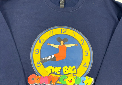 Big Comfy Couch Clock Crewneck