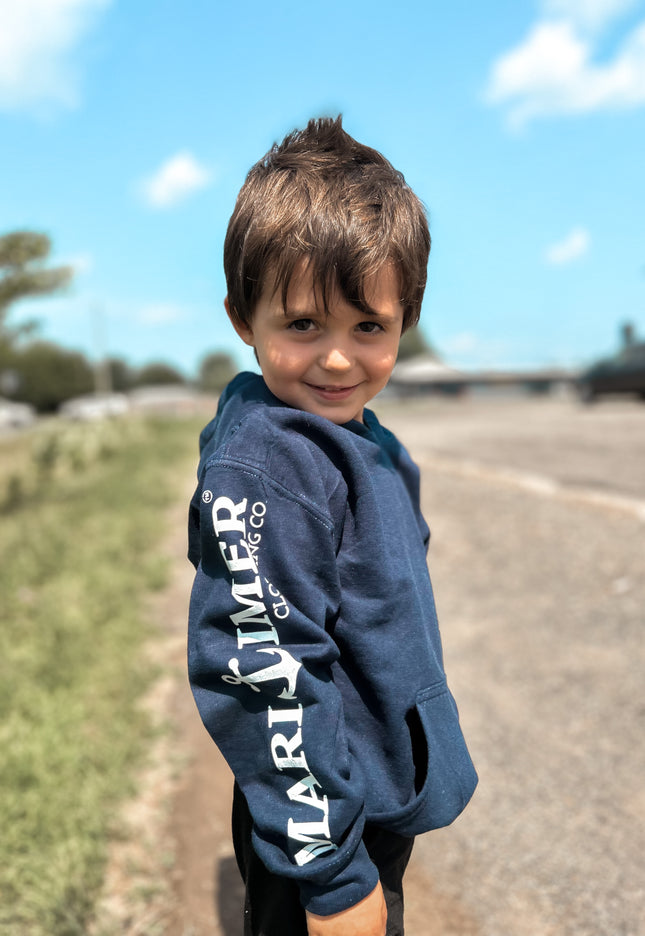 Maritimer Branded Minimalist Youth Hoodie