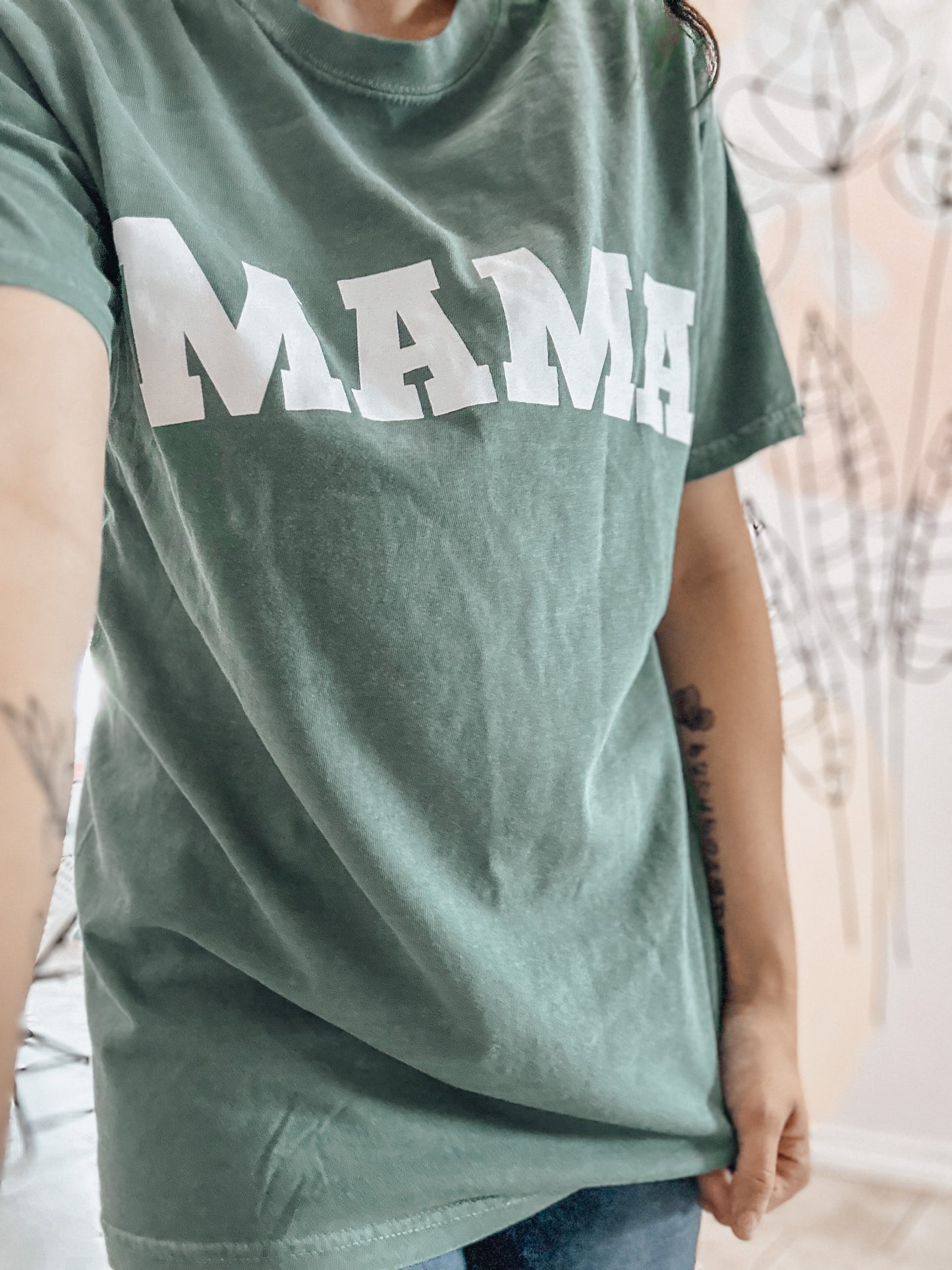 Mama Varsity Vintage Tee