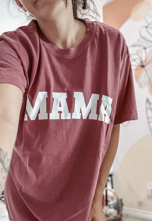 Mama Varsity Vintage Tee