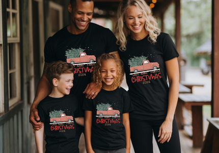 Christmas Truck Family Matching Tees