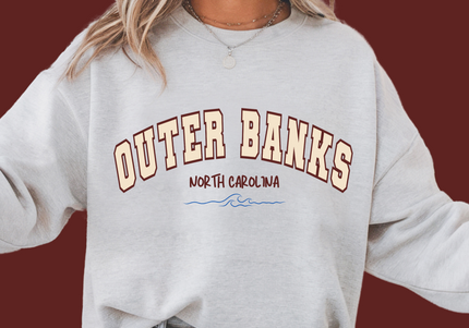 Outer Banks Inspired Varsity Crewneck