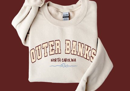 Outer Banks Inspired Varsity Crewneck