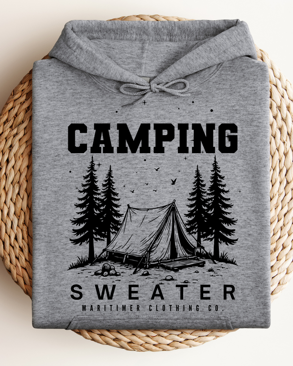 Camping Sweater Aesthetic | Hoodie Graphite