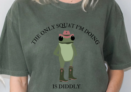 Diddly Squat | Comfort Colors TShirt Moss