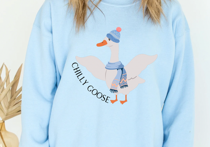 Chilly Goose | Crewneck Sweater | Light Blue