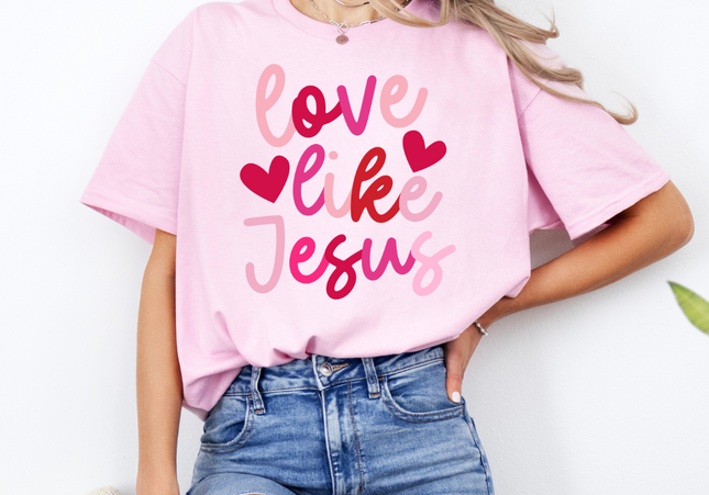 Love Like Jesus | Comfort Colours TShirt Blossom | Preorder