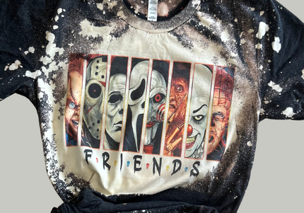 FRIENDS Spooky Bleach Dyed Tee