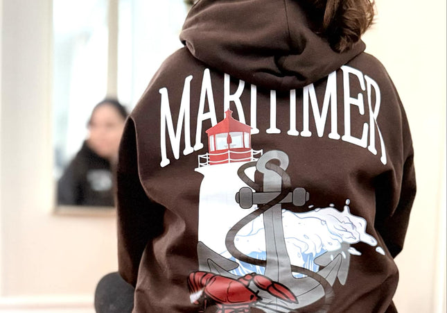 Maritimer Collage Hoodie