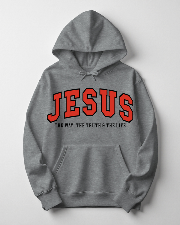 Jesus Way Truth Life | Hoodie Graphite