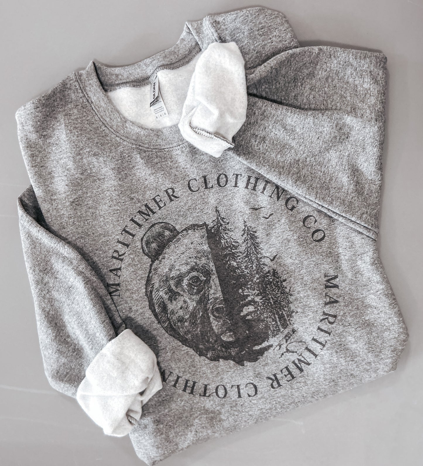Maritimer Wilderness Dark Vintage Crewneck