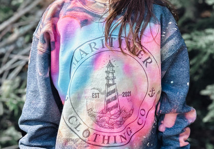Maritimer Tie Dye Youth Crewneck Sweater