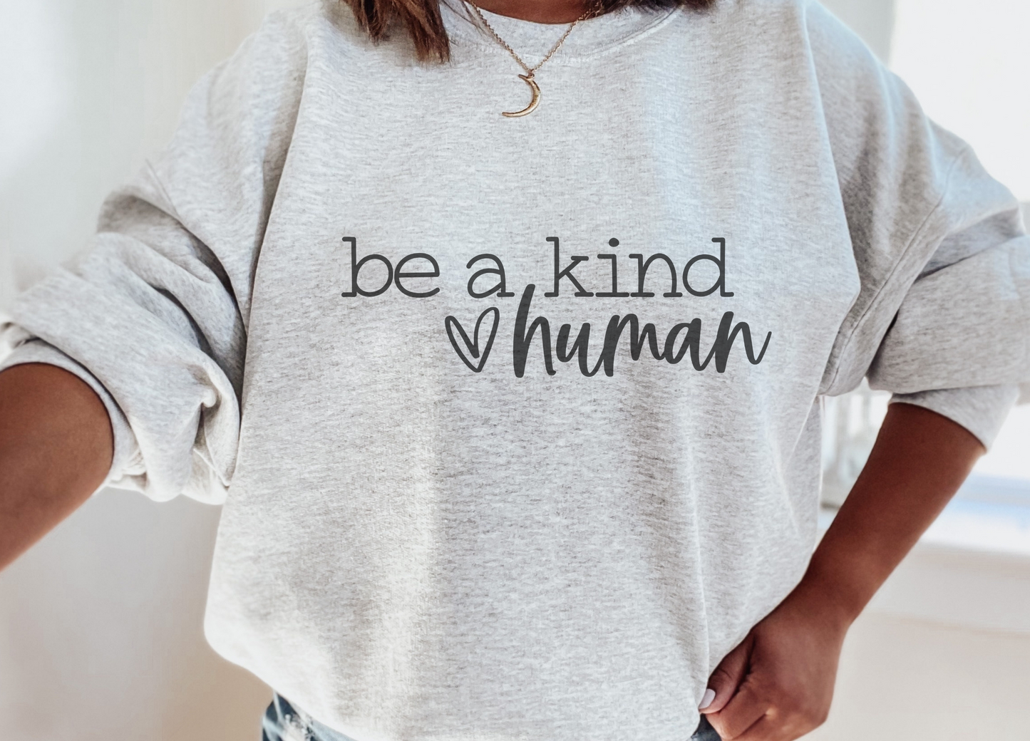Be A Kind Human Crewneck Sweater